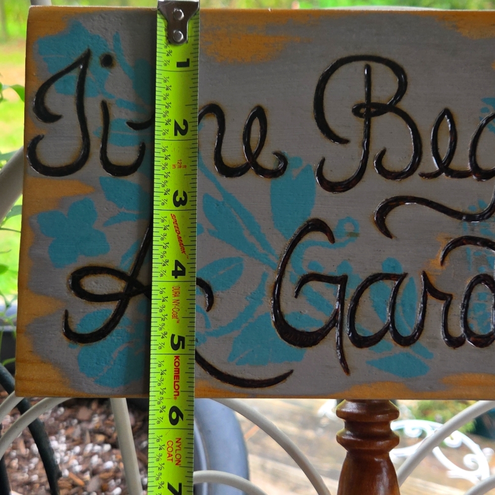Upcycled Spindle Garden Sign - Picture 7 of 9
